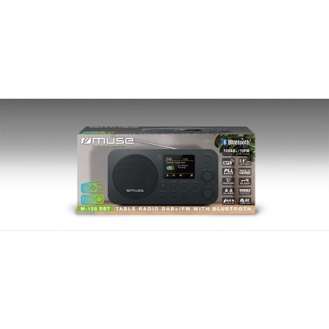 Muse | M-128 DBT | Alarm function | NFC | AUX in | Black | Table Radio DAB+/FM with Bluetooth - 2